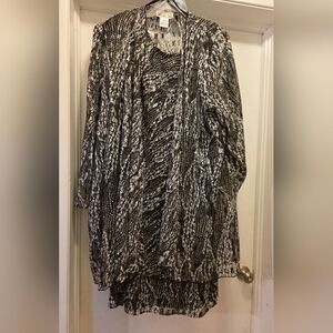 Stylish Black and White Women's Dress